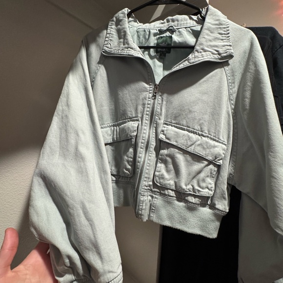 Light blue Utility Jacket - Picture 5 of 7